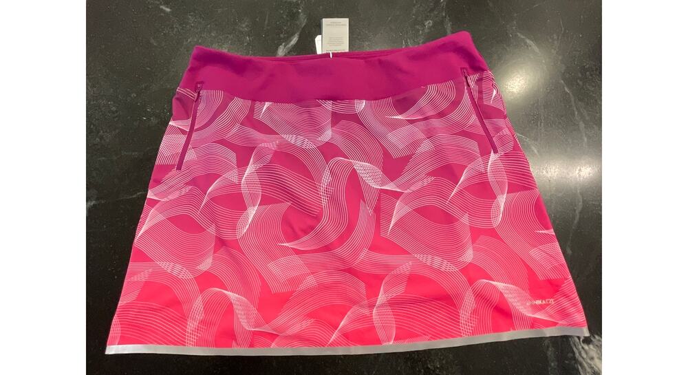 Annika Cutter& Buck NWT pink  purple golf pickleball skirt XL